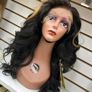 Balayage gold kinky texture wig